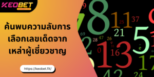 ค้นพบความลับการเลือกเลขเด็ดจากเหล่าผู้เชี่ยวชาญ